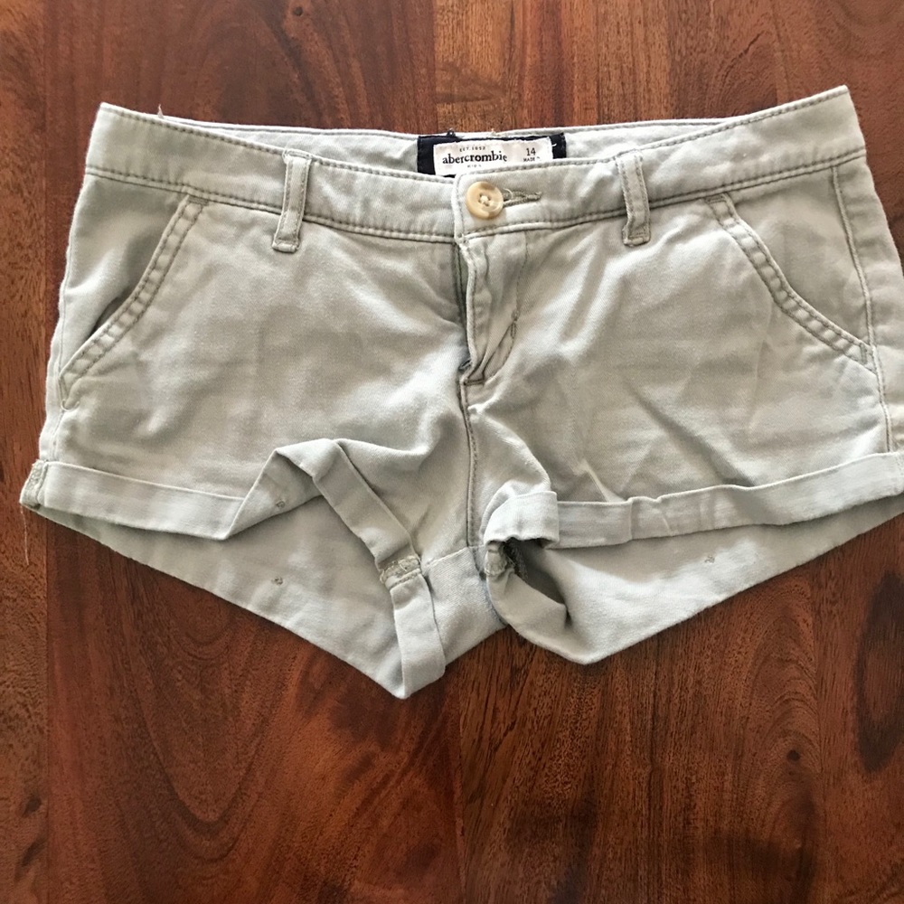 Abercrombie Kids light green shorts